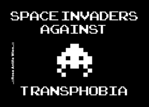 Space Invaders against Transphobia